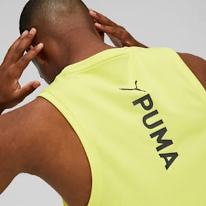 Playera sin mangas de entrenamiento PUMA FIT Ultrabreathe para hombre, Yellow Burst, extralarge
