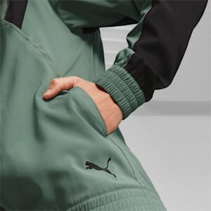 PUMA FIT Full-Zip Woven Men's Training Jacket, Eucalyptus-PUMA Black, extralarge-IND