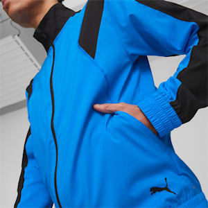 PUMA FIT Full-Zip Woven Training Jacket Men, Ultra Blue-PUMA Black, extralarge-GBR