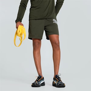 Train All Day Big CAT Men's Training Shorts, Dark Olive, extralarge-IND