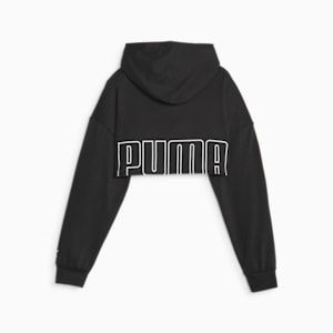 PUMA FIT MOVE Women's Cropped Training Hoodie, PUMA Black-PUMA White, extralarge-GBR