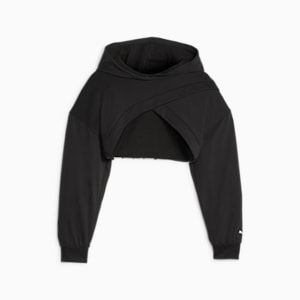 PUMA FIT MOVE Women's Cropped Training Hoodie, PUMA Black-PUMA White, extralarge-GBR