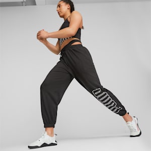PUMA FIT MOVE Fashion Women's Longline Training Bra, PUMA Black-PUMA White, extralarge-GBR