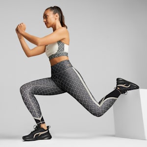 Sujetador de entrenamiento de soporte medio con logo Love para mujer, Alpine Snow, extralarge