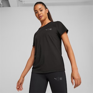 PUMA x First Mile Women's Running T-shirt, PUMA Black, extralarge-IND