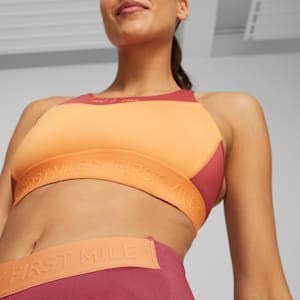 PUMA x FIRST MILE Women's High Support Running Bra, Bright Melon, extralarge