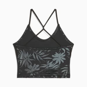 Top corto de entrenamiento Mujer Studio, PUMA Black-Q4 print, extralarge