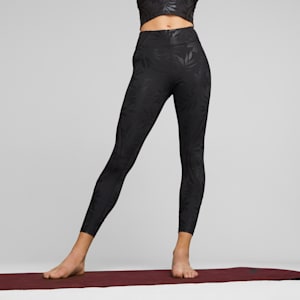 Leggings de entrenamiento de 7/8 de tiro alto para mujer Studio, PUMA Black-Q4 print, extralarge