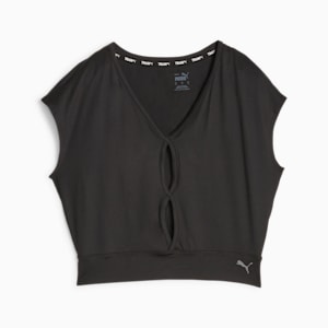 Studio Yogini Lite Trend Women's Training Tee, PUMA Black, extralarge