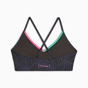Bra de entrenamiento PUMA x LemLem de bajo impacto para mujer, PUMA Navy-PUMA Black, extralarge
