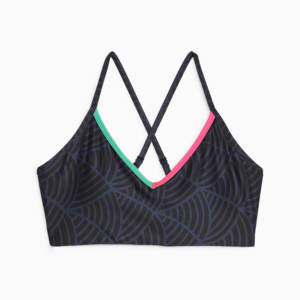 Bra de entrenamiento PUMA x LemLem de bajo impacto para mujer, PUMA Navy-PUMA Black, extralarge