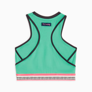 PUMA x LEMLEM Cropped Women's Training Tank Top, Grassy Green, extralarge
