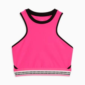 PUMA x LEMLEM Cropped Women's Training Tank Top, Glowing Pink, extralarge