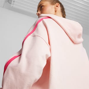 Sudadera con capucha para entrenar de forro polar PUMA x lemlem para mujer, Frosty Pink, extralarge