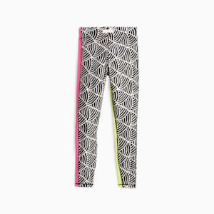 PUMA x LEMLEM Women's High Waisted 7/8 Training Leggings, PUMA Black-Ghost Pepper, extralarge