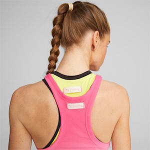 Camiseta sin mangas de entrenamiento PUMA x lemlem para mujer, Glowing Pink, extralarge
