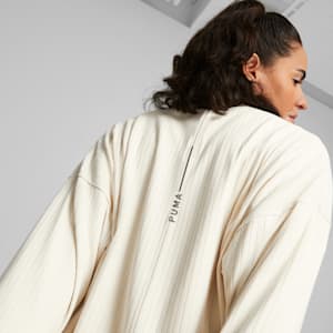 Studio Unwind Women's Long Training Cardigan, Alpine Snow, extralarge-GBR