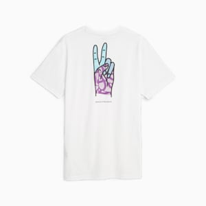 PUMA x CIELE 'Peace is the Place' Running Tee, PUMA White, extralarge