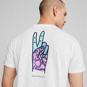 PUMA x CIELE 'Peace is the Place' Running Tee, PUMA White, extralarge