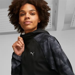 Favourite Velocity Printed Woven Running Jacket Women, PUMA Black-AOP, extralarge-GBR