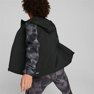 Favourite Velocity Printed Woven Running Jacket Women, PUMA Black-AOP