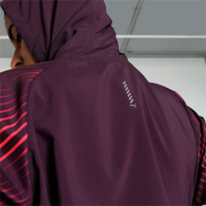 Favourite Velocity Printed Woven Women's Running Jacket, Midnight Plum-AOP, extralarge-IND