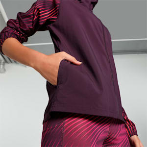 Favourite Velocity Printed Woven Women's Running Jacket, Midnight Plum-AOP, extralarge-IND