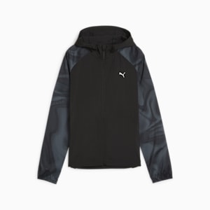 Favourite Velocity Printed Woven Women's Running Jacket, PUMA Black-SS24 Pscychedelic AOP, extralarge-IND