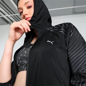 Favourite Velocity Printed Woven Women's Running Jacket, PUMA Black, extralarge-IND
