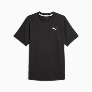 Camiseta de manga corta para correr para hombre, PUMA Black, extralarge