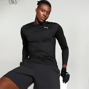 RUN CLOUDSPUN Men's Long Sleeve Running T-shirt, PUMA Black, extralarge-IND