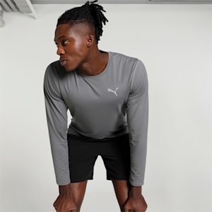 RUN CLOUDSPUN Men's Long Sleeve Running T-shirt, Cool Dark Gray, extralarge-IND