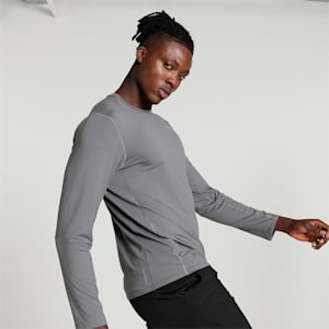 RUN CLOUDSPUN Men's Long Sleeve Running T-shirt, Cool Dark Gray, extralarge-IND
