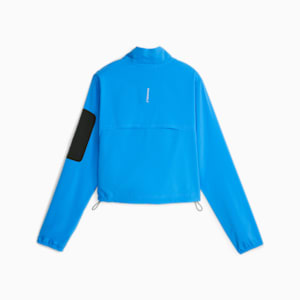 Half-Zip Running Jacket Women, Ultra Blue, extralarge-GBR