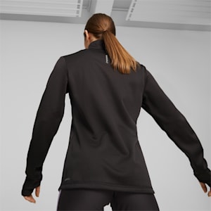 Micro Fleece Women's Running Pullover, PUMA Black, extralarge-IND