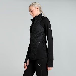 CLOUDSPUN WRMLBL Women's Padded Running Jacket, PUMA Black, extralarge-IND