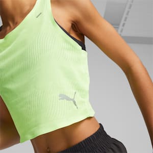 Ultraspun Women's Running Crop Tank Top, Speed Green, extralarge-IND