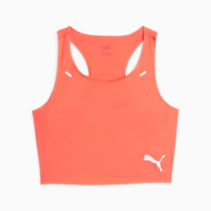 Ultraspun Women's Running Crop Tank Top, Fire Orchid, extralarge-IND