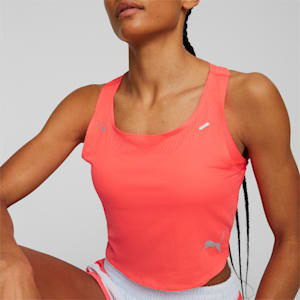 Ultraspun Running Crop Tank Top Women, Fire Orchid, extralarge-GBR
