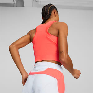Ultraspun Running Crop Tank Top Women, Fire Orchid, extralarge-GBR