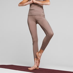 Studio Women's High Waist 7/8 Training Tights, Dark Clove, extralarge-IND