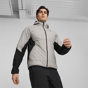 SEASONS Hybrid Primaloft® Men's Running Jacket, Concrete Gray, extralarge