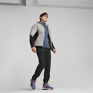 SEASONS Hybrid Primaloft® Men's Running Jacket, Concrete Gray, extralarge