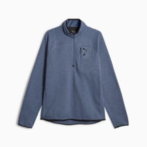 SEASONS Men's Half-zip Sweater, Inky Blue Heather, extralarge-GBR