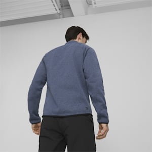 SEASONS Men's Half-zip Sweater, Inky Blue Heather, extralarge