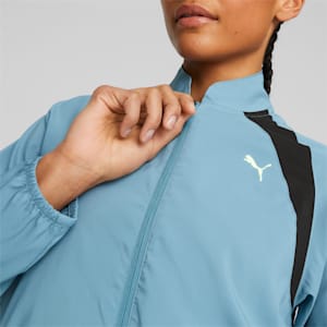 PUMA Fit Women's Woven Fashion Jacket, Bold Blue-PUMA Black, extralarge