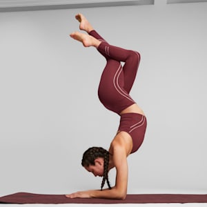 Top corto de entrenamiento Mujer Studio Ultrabare, Dark Jasper, extralarge