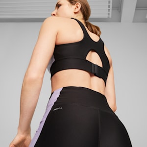 Run Reflective Women's Printed High-Impact Running Bra, Vivid Violet, extralarge-IND