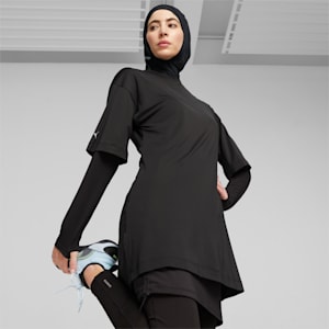 Modest Women's Oversized Training Tee, PUMA Black, extralarge-GBR
