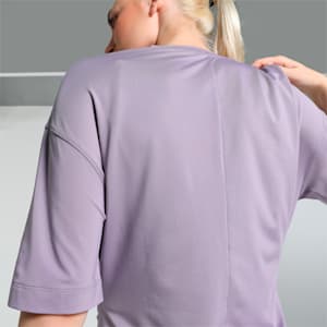 Modest Oversized Training Women's T-shirt, Pale Plum, extralarge-IND